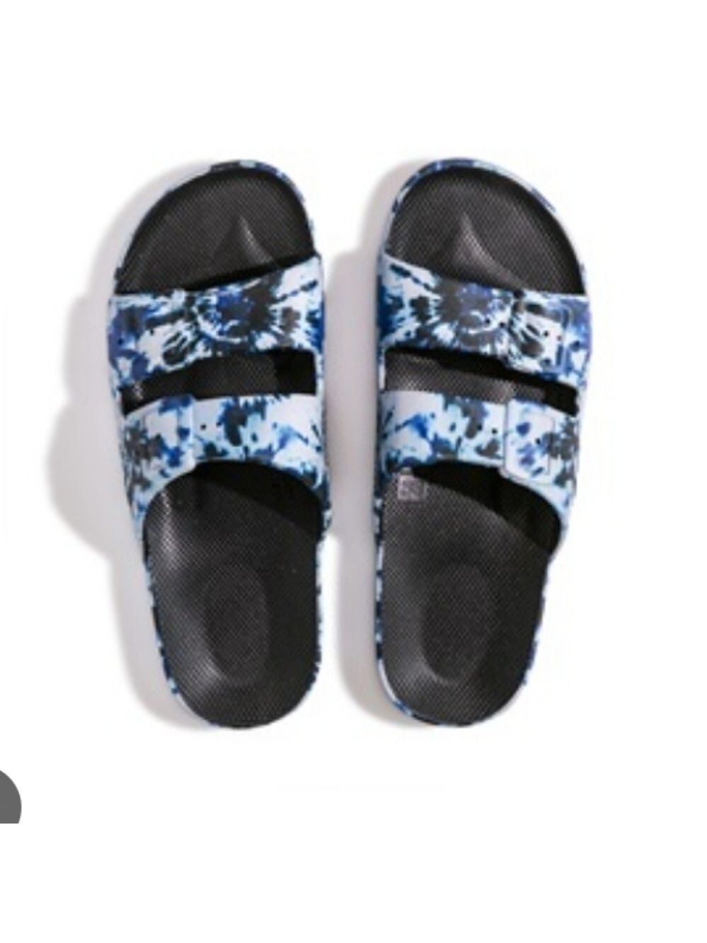 Freedom Moses Two Strap Slides Zeppelin Black